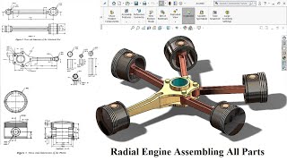 Solidworks Tutorial Radial Engine Assembly LearnVern Assembling All Part in Solidworks [upl. by Tracy522]