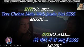 Tere Chehre Mein Woh Jaadu Hai Karaoke Scrolling Lyrics Eng amp हिंदी [upl. by Sansone52]