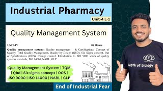 Quality Management System  TQM  Qbd  Six sigma concept  OOS  ISO 9000  ISO 14000  NABL  GLP [upl. by Sidnee74]