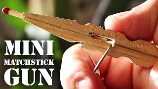 Mini Matchstick Gun  The Clothespin Pocket Pistol [upl. by Alan]