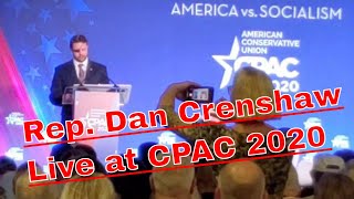 Rep Crenshaw at CPAC 2020 live [upl. by Antonietta866]