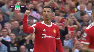 Premier League  Ronaldo Scores Twice On His Second Debut With United  Man United vs Newcastle [upl. by Notlehs685]