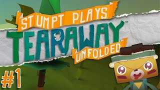 Tearaway Unfolded  1  The Bear Begins PS4 Gameplay [upl. by Rimaa]