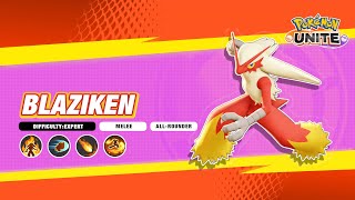 Blaziken Moves Overview  Pokémon UNITE [upl. by Given]