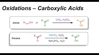 Oxidations Pinnick amp Jones  Carboxylic Acids IOC 25 [upl. by Leahcimnaj]