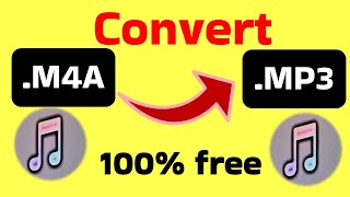 How To Convert M4A To MP3 offline free audio file M4A To MP3 Converter vlc gyansection [upl. by Sedruol705]