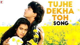 Tujhe Dekha Toh Song  Dilwale Dulhania Le Jayenge  Shah Rukh Khan Kajol  Kumar Sanu Lata  DDLJ [upl. by Eve]