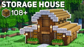 Minecraft Storage House Tutorial how to build [upl. by Faux]