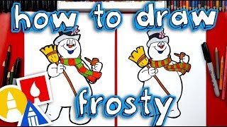 How To Draw Frosty The Snowman [upl. by Fagan]