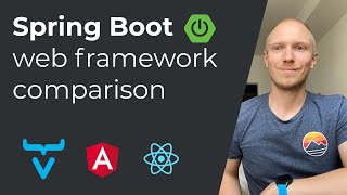 Comparing frontend frameworks for Spring Boot React Angular Vaadin with LitElement JHipster [upl. by Folly]