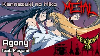 KOTOKO  Agony Kannazuki no Miko ED feat Megumi 【Intense Symphonic Metal Cover】 [upl. by Hnahk]