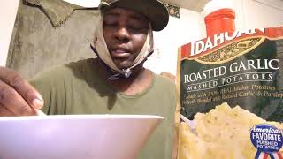 Idahoan roasted garlic mashed potatoes review [upl. by Natasha]