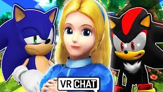 Sonic amp Shadow Meet Maria VR Chat [upl. by Nanny297]