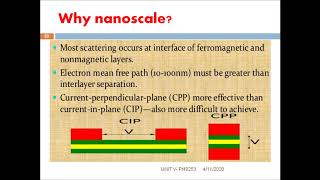 UNIT V SPINTRONICS AND MAGNETIC SEMICONDUCTORS [upl. by Afrika]