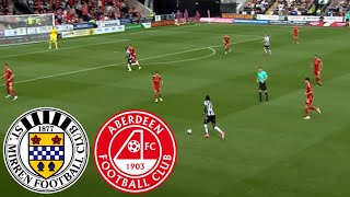 St Mirren vs Aberdeen  pes 2021 gameplay [upl. by Yaned]