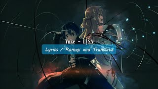 Yuke  LiSA Lyrics [upl. by Micro]