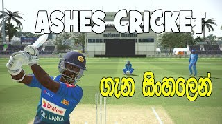 Ashes Cricket PC 60FPS Gameplay සිංහලෙන් [upl. by Kcirneh]