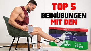 Resistance Band Beinübungen  Meine TOP 5 [upl. by Atled]