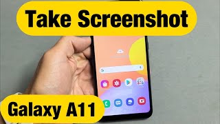 Galaxy A11 How to Take Screenshot Screen Capture [upl. by Renard378]