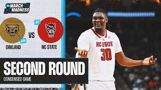 NC State vs Oakland  Second Round NCAA tournament extended highlights [upl. by Atiekahs]