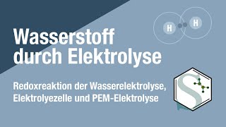 Wasserstoff herstellen mit Elektrolyse  Wie funktioniert die Wasserelektrolyse [upl. by Lyon]