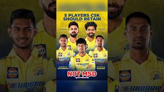 Csk retained players😏😡 shortsyoutubeshortscricket [upl. by Suilienroc]