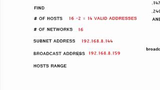 Class C Networks subnet calculations [upl. by Fagaly]