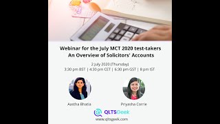 QLTS Geek Webinar Overview of Solicitors Accounts [upl. by Gillian50]