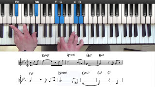 quotTenderlyquot Jazz Piano Lesson  How To Read Lead Sheets [upl. by Zane]