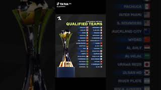 CLUB WORLD CUP 2025 QUALIFIED TEAMS fifa football worldcup [upl. by Damara606]