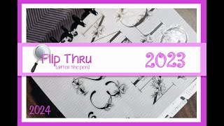 Flip Thru 2023 ll Hybrid planner used as a travel journal ll after the pen atp [upl. by Eiser717]