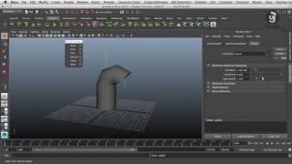 Modelado con deformadores no lineales  3D Maya 2015 Autodesk [upl. by Atilol333]