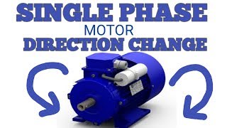 HOW TO CHANGE SINGLE PHASE MOTOR DIRECTION [upl. by Naraj]