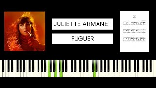 Juliette Armanet  Fuguer BEST PIANO TUTORIAL amp COVER [upl. by Claudelle672]