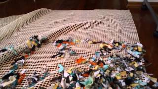 How to Make a Shag Rug Out of Old Tshirts [upl. by Grimbald]