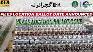 Exciting Update DHA Gujranwala Villas Location Ballot Done  Files Balloting Date Announced [upl. by Ermine]