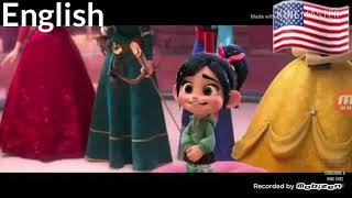 Wreck it Ralph 2 Princesses scene in 15 diffrent languages [upl. by Silverman538]