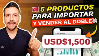 5 PRODUCTOS RENTABLES para COMPRAR BARATO en CHINA y VENDER CARO 2024 💸 [upl. by Meehahs363]