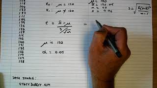 How To Perform a OneSample t Test By Hand [upl. by Pryor]