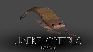 Jaekelopterus  Low Poly Blender Paleoart [upl. by Oderfigis189]