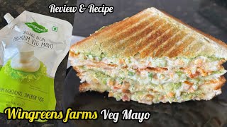 WINGREENS Veg Mayonnaise Review amp Recipe  WINGREENS Farms Premium Veg Mayo [upl. by Baer]