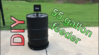 DIY 55 gallon drum feeder [upl. by Joliet49]