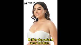 VISBRA Womens Plus Size Strapless Bras Underwire Support NonPadded Minimizer Comfort Multiway Bra [upl. by Aket]