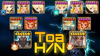 Stage 100 ToaHard amp ToaNormal Auto Team with Rune Showcase  Summoners War [upl. by Izawa]