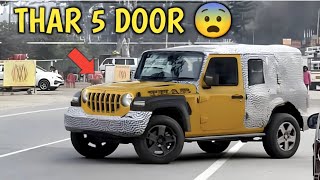 2024 Mahindra THAR 5 DOOR Leaked 😨 Boot Space  Interior  Alloy Wheels  Launch Date [upl. by Anaiuq]