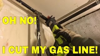 Tying into gas pipe [upl. by Elockin]