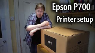 Epson SC P700 printer setup and initialisation [upl. by Iruahs]