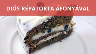 Diós répatorta áfonyával videó recept [upl. by Ecerehs]