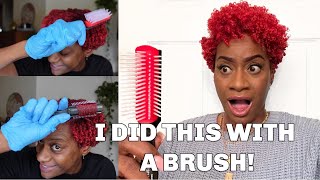 I GOT THESE CURLS WITH A BRUSH Super Defined Coils Tutorial Detailed  RushOurFashion [upl. by Annaed]