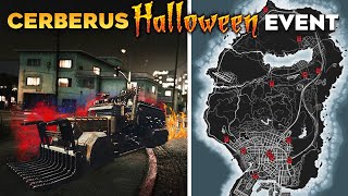 GTA 5 Online CERBERUS TRUCK Full Guide amp All Spawn Locations with Map NEW HALLOWEEN Event [upl. by Anawyt]